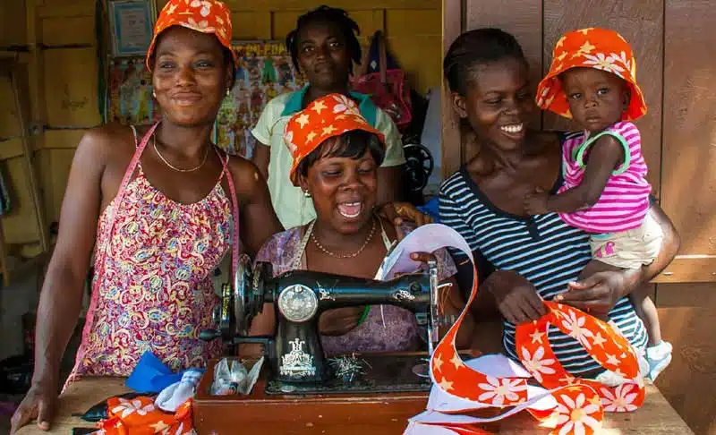 Grace Osabutey Global Mamas Batiker in Ghana West Africa
