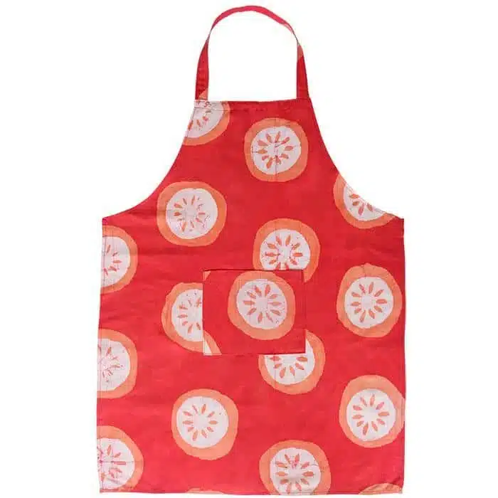 Apron Reversible: Citrus - Papaya-Organic