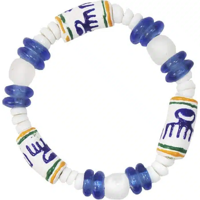 Adinkra-Beauty: Bracelet - White