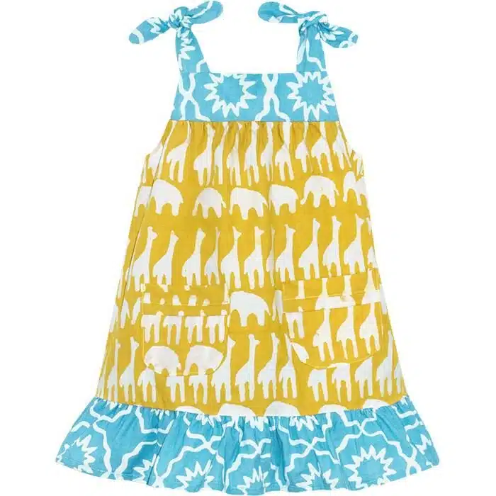Pocket Dress: Sahara - Mustard-Organic