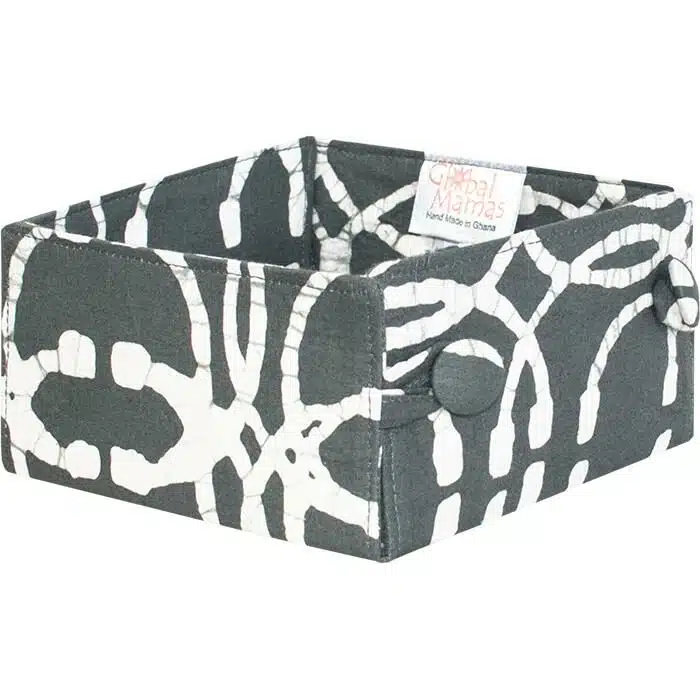 Button Basket Mini: Orbit - Charcoal-Organic