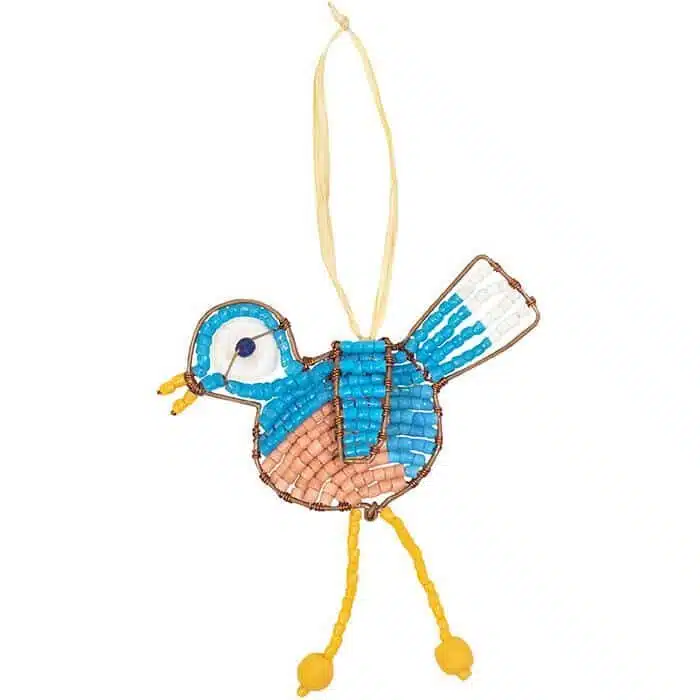 Blue bird ornament