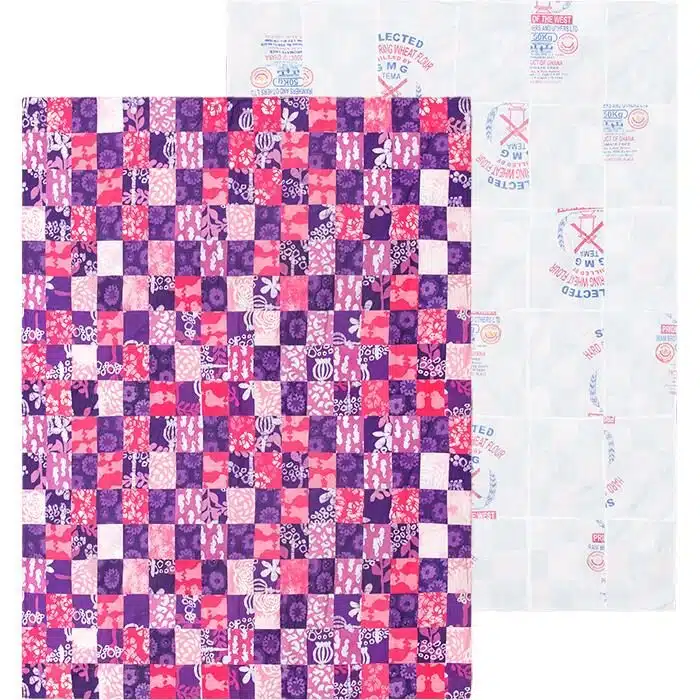 Bedspread: Patchwork - Purple/Pink-Organic
