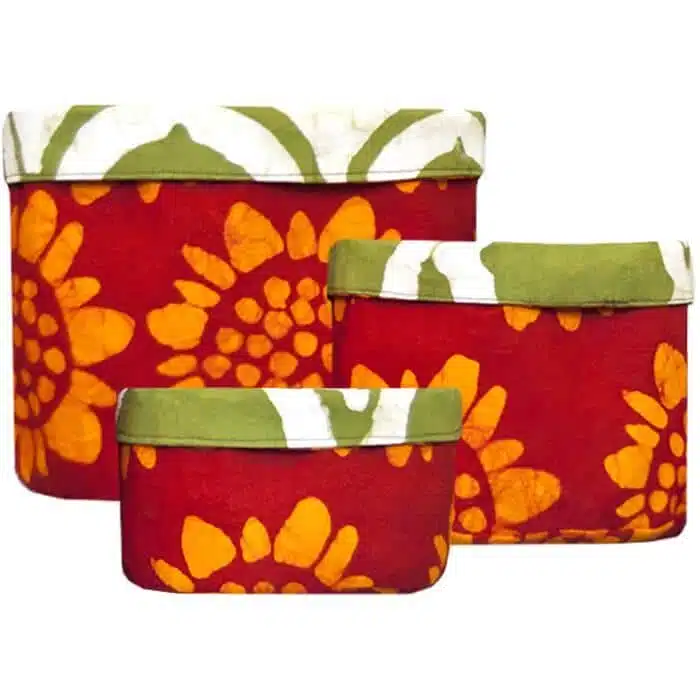 Stackable Bins: Sunflower - Red-Organic