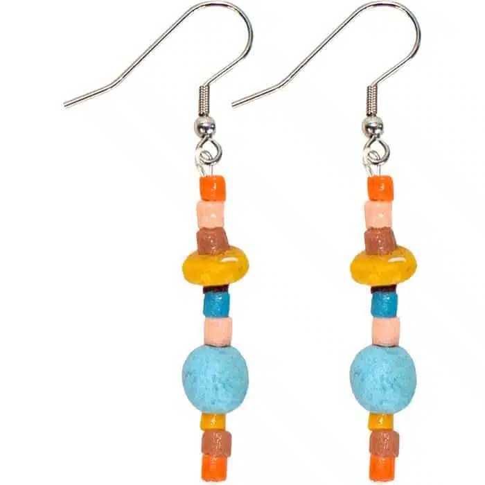 Glass Rainbow: Earrings - Desert