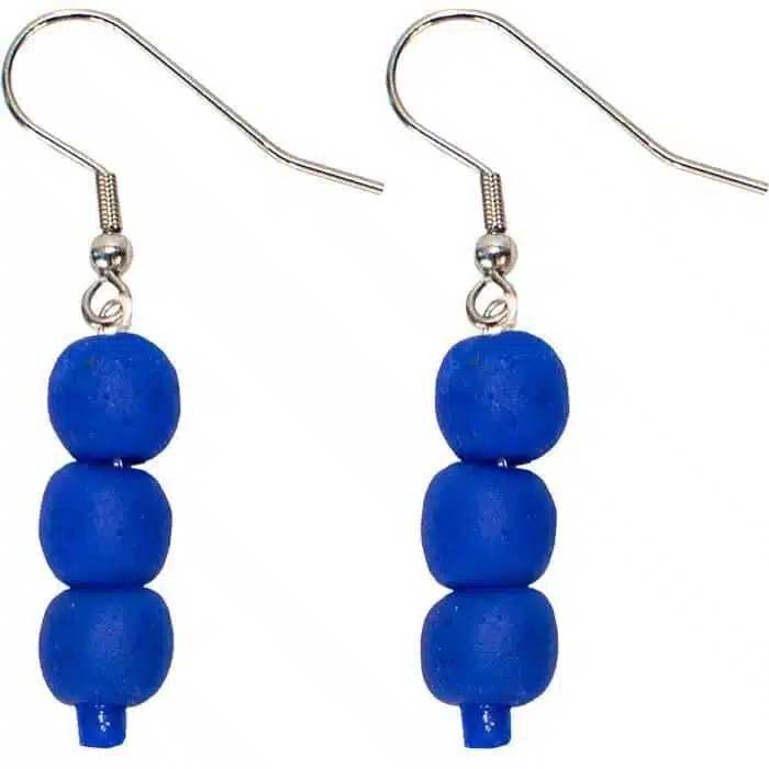 Pearls: Earrings - Blue