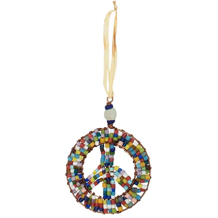 Ornament: Peace Mini - Rainbow
