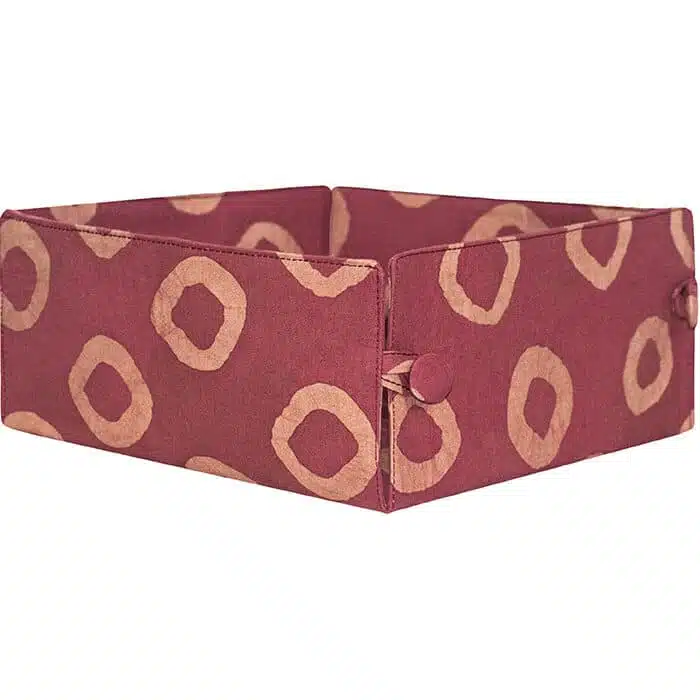 Button Basket: Rings - Terra Cotta-Organic