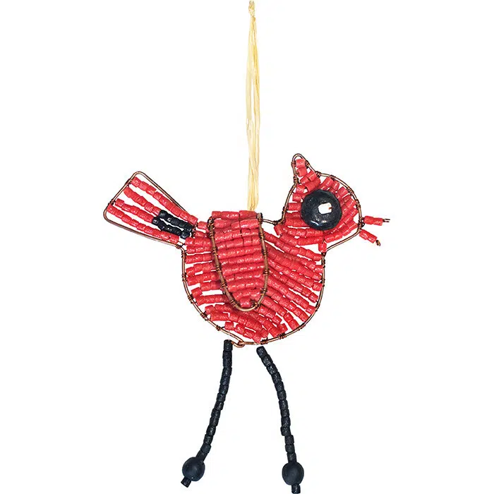 Ornaments: Bird Cardinal - Red