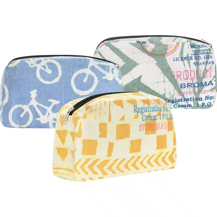 Eco Cosmetic Case: Flour Sack - Assorted