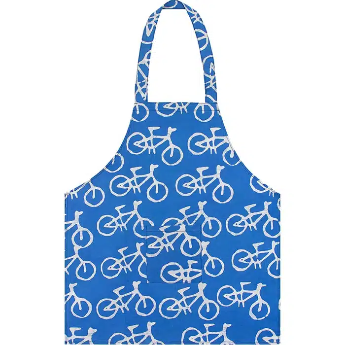 Apron Kids: Bikes - Blue-Organic