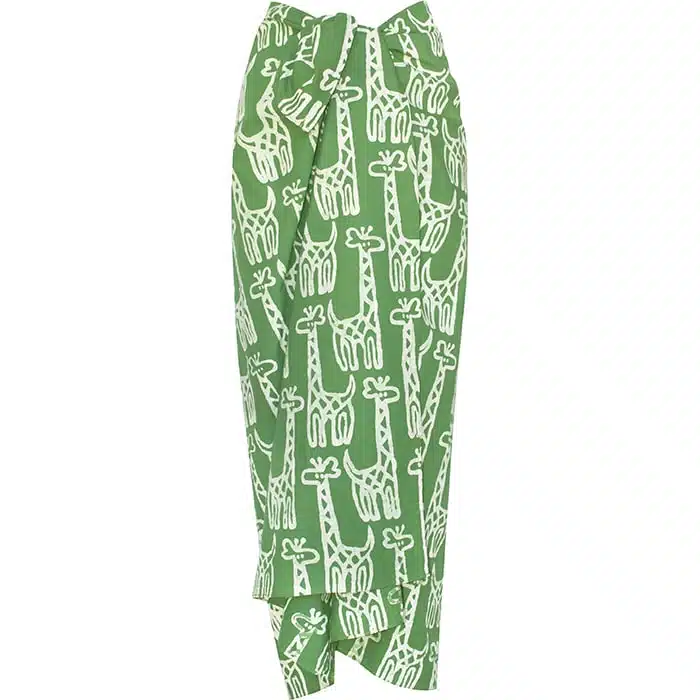 Sarong: Giraffe - Olive-Organic